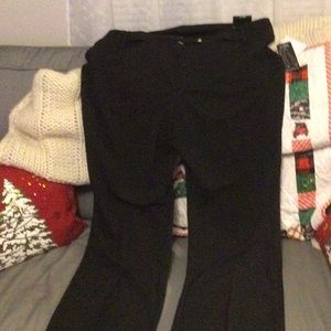 New Black Flare Leg Slacks